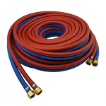 Twin Acetylene Welding Hose, R-Grade, 3/16" x 12', A & A