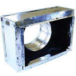 Register Box 4" Tall w/ Snap Rail Flange, #641, 12 x 12 x 10"