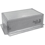 Insulated Metal Top Register Box w/ Flange, R6, 14 x 6 x 8"